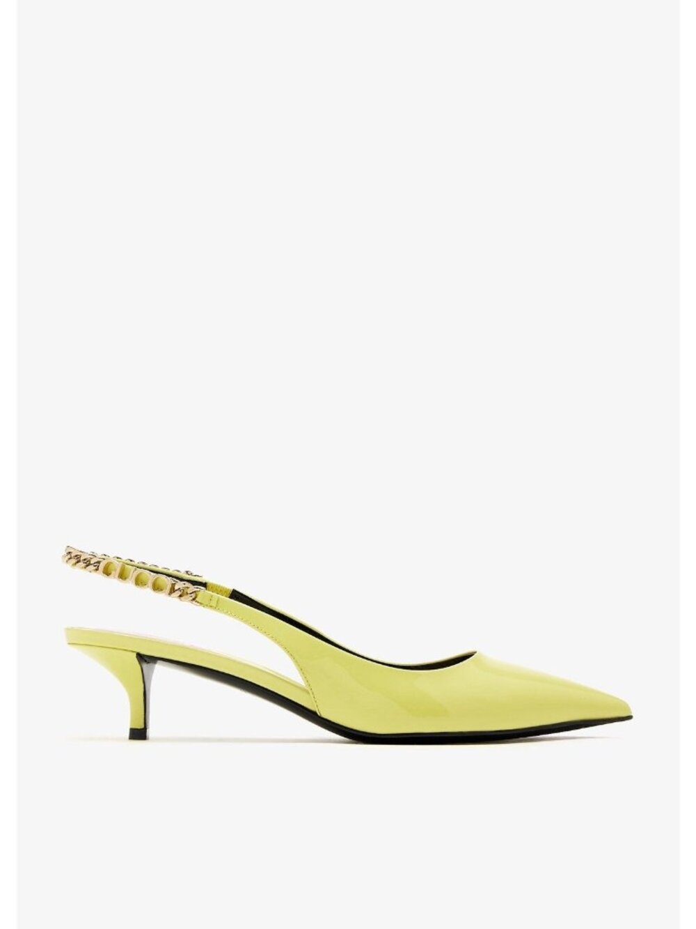 NEW GUCCI SIGNORIA PATENT LEATHER YELLOW HEELS 100% Authentic Sz 38